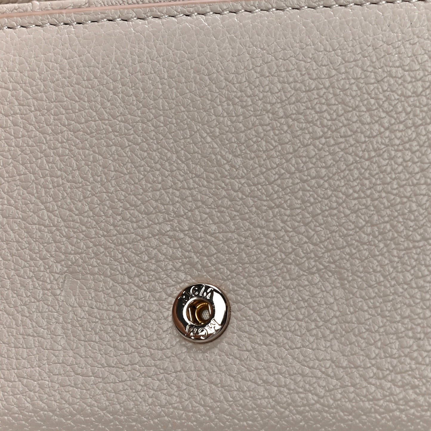 Goatskin Milano Tri-Fold Wallet Beige