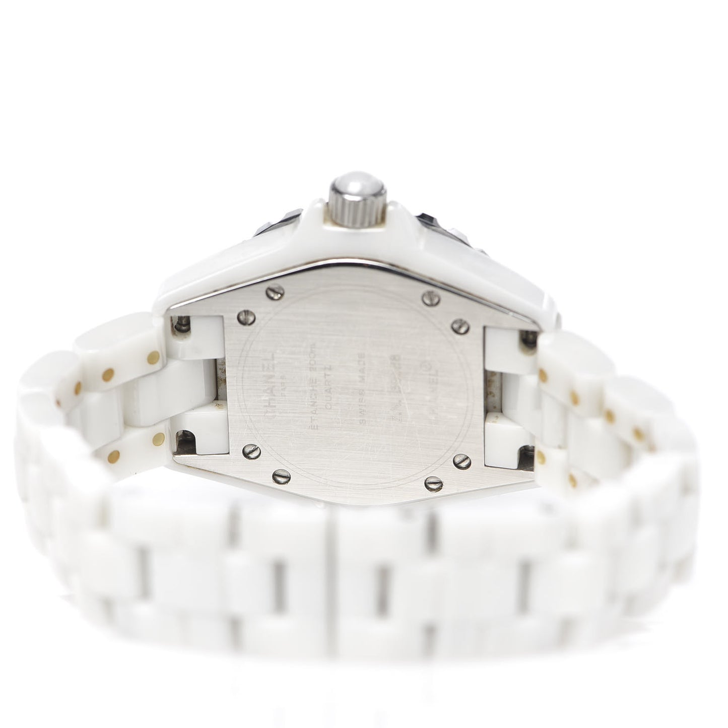 Stainless Steel Ceramic 33mm J12 Quartz Watch White