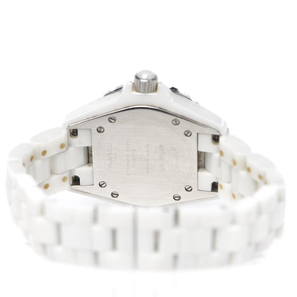 Chanel Stainless Steel Ceramic 33mm J12 Quartz Watch White 5 of 7