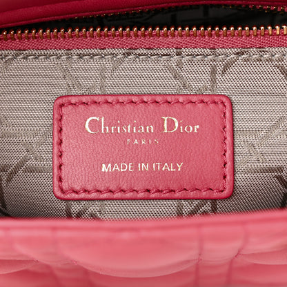 Christian Dior Lambskin Cannage Small My ABCDior Lady Dior Coral 6 of 10