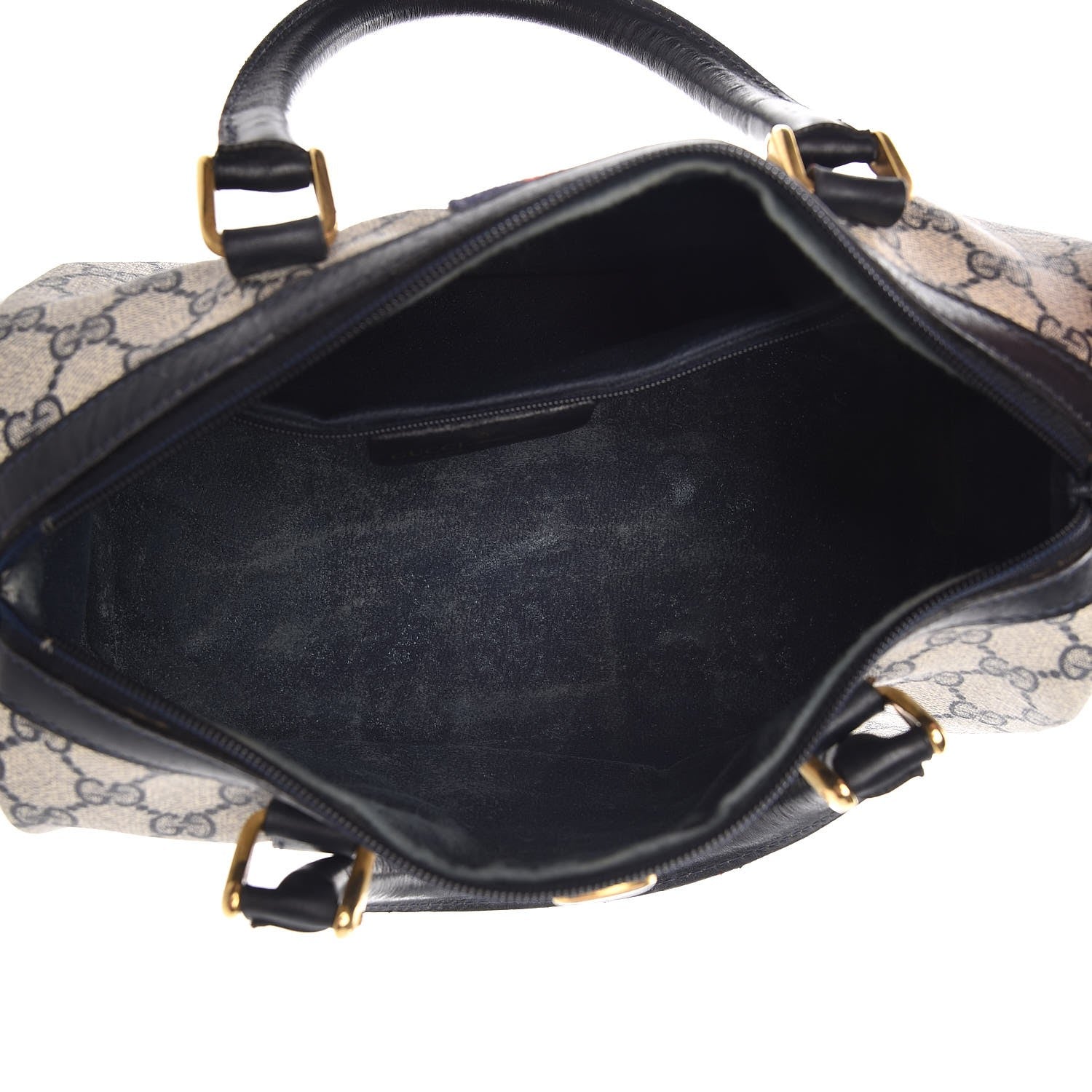 Gucci Monogram Vintage Web Boston Navy 5 of 7