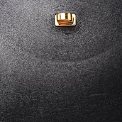 Versace Calfskin Signature Satchel Black 18 of 18