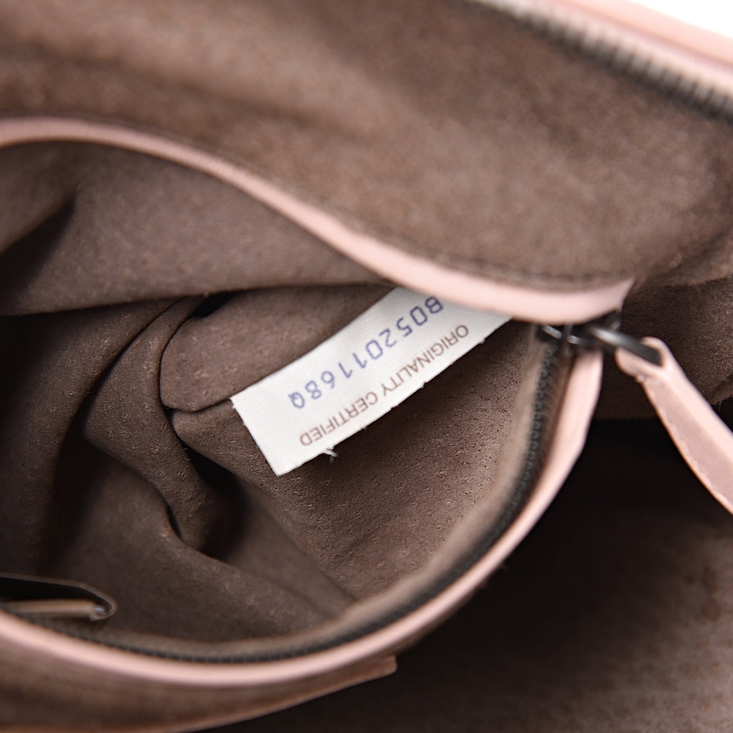 Nappa Intrecciato Nodini Crossbody Flamingo