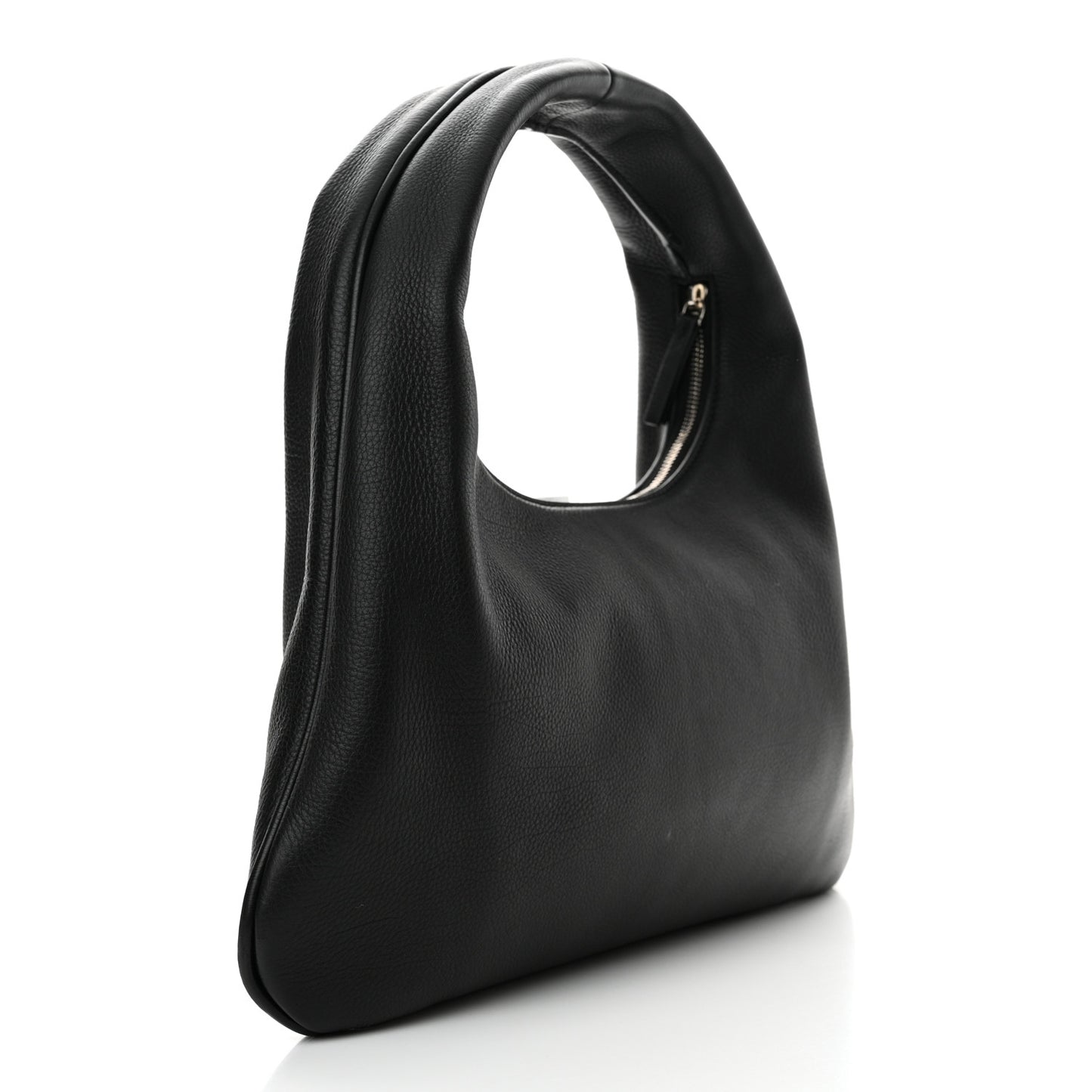 Grained Calfskin Small Everyday Shoulder Bag Black