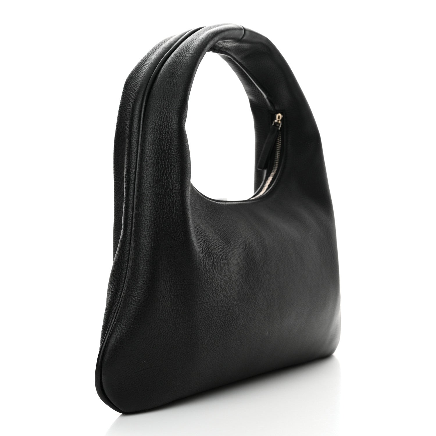 The Row Grained Calfskin Small Everyday Shoulder Bag Black 3 of 10