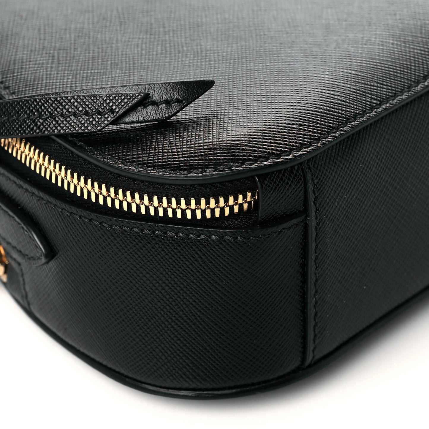 Saffiano Lux Odette Crossbody Black