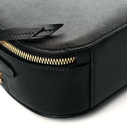 Prada Saffiano Lux Odette Crossbody Black 9 of 10