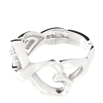 Tiffany Sterling Silver Paloma Picasso Double Loving Heart Ring 49 5 5 of 5