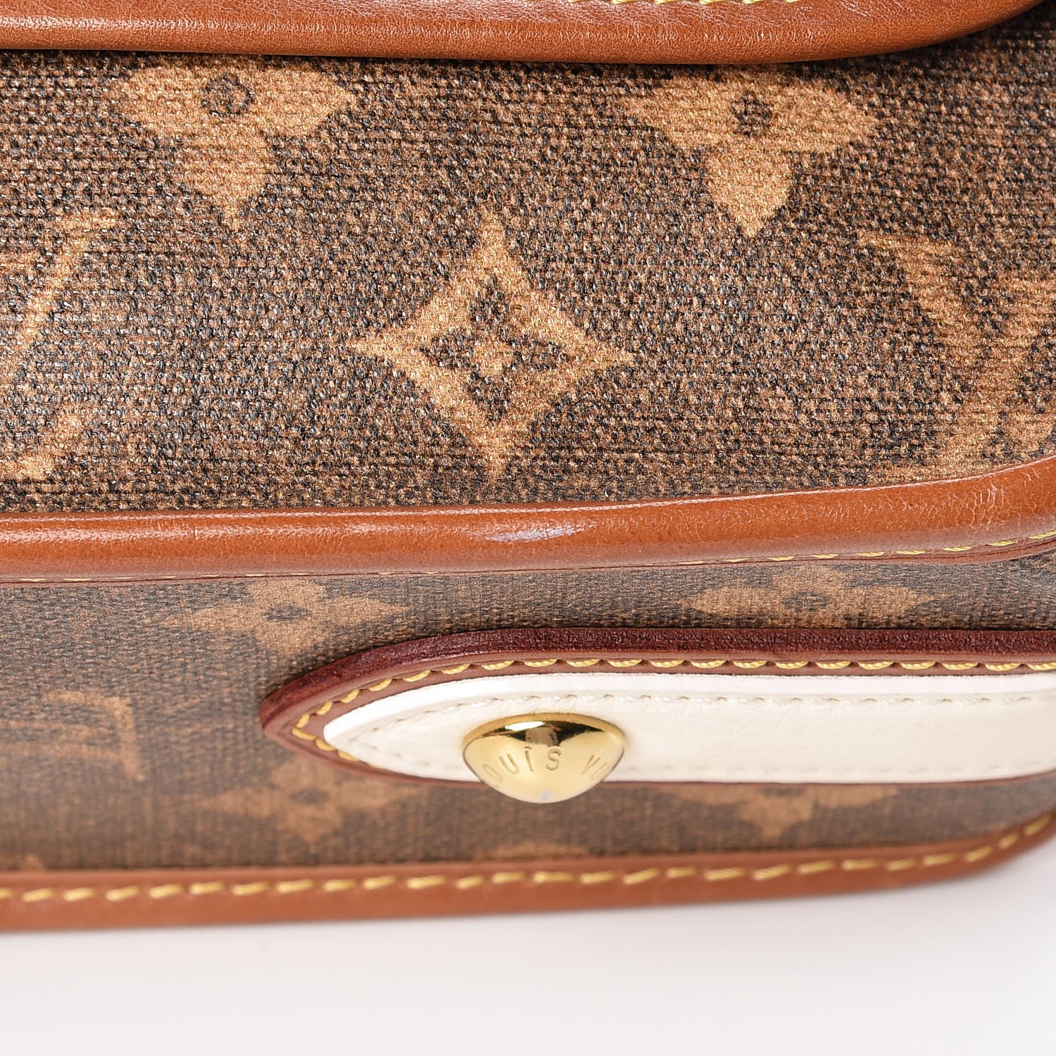 Louis Vuitton Monogram Rayures Tisse Clutch Red 13 of 15