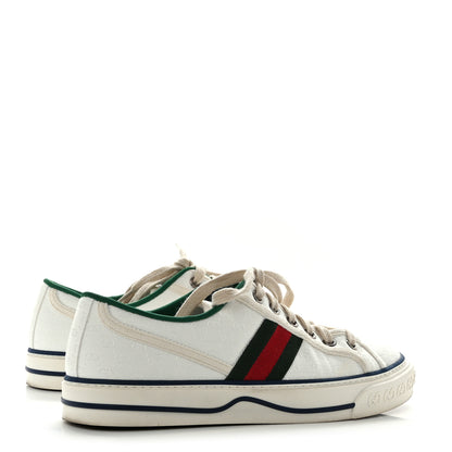 Gucci Canvas Web Womens 1977 Tennis Sneakers 38 White 4 of 8