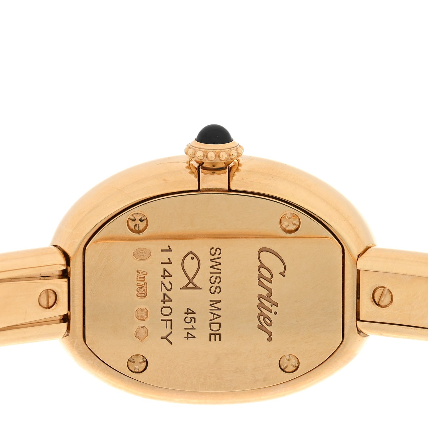 18K Yellow Gold 19mm Baignoire Quartz Watch