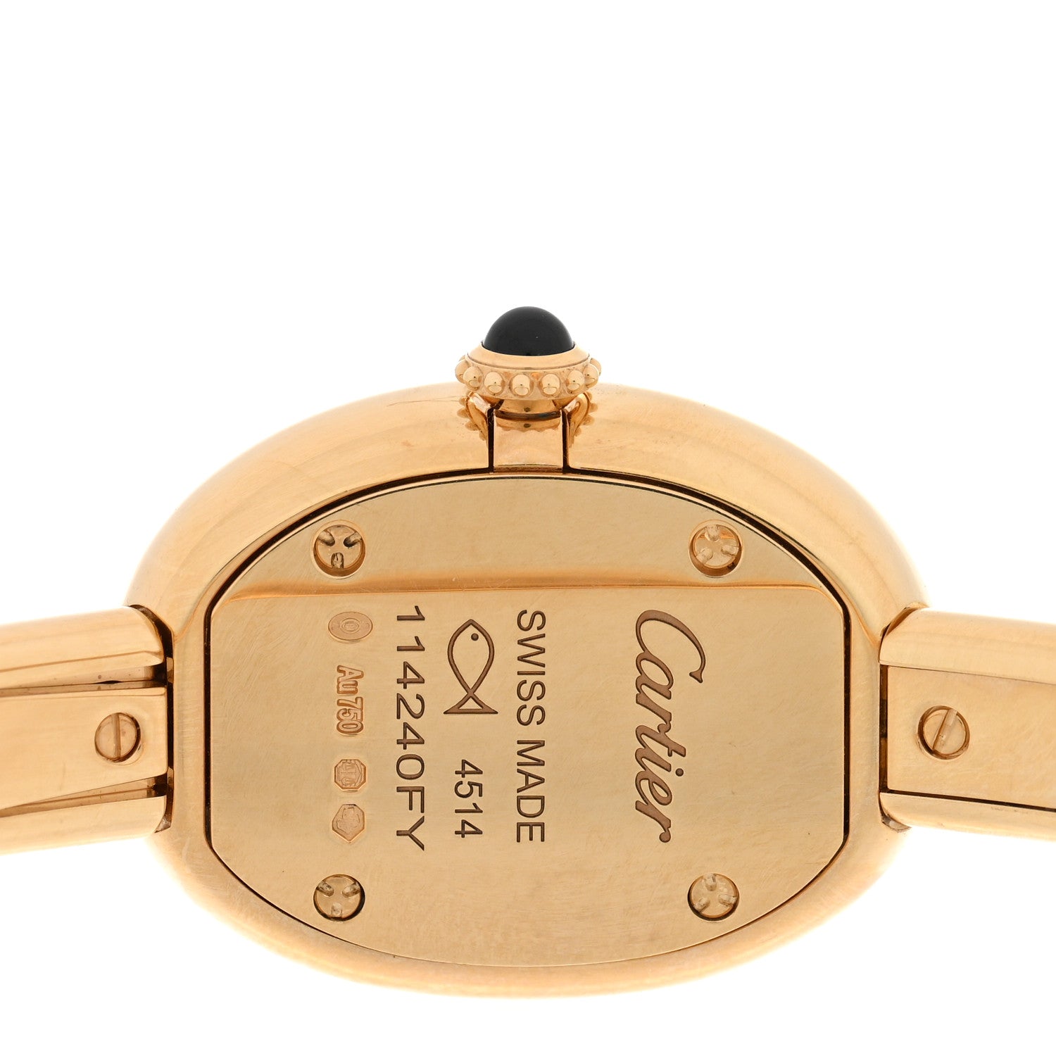 Cartier 18K Yellow Gold 19mm Baignoire Quartz Watch 4 of 5