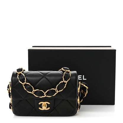 Chanel Lambskin Quilted Mini Flap CC Links Flap Black 11 of 11