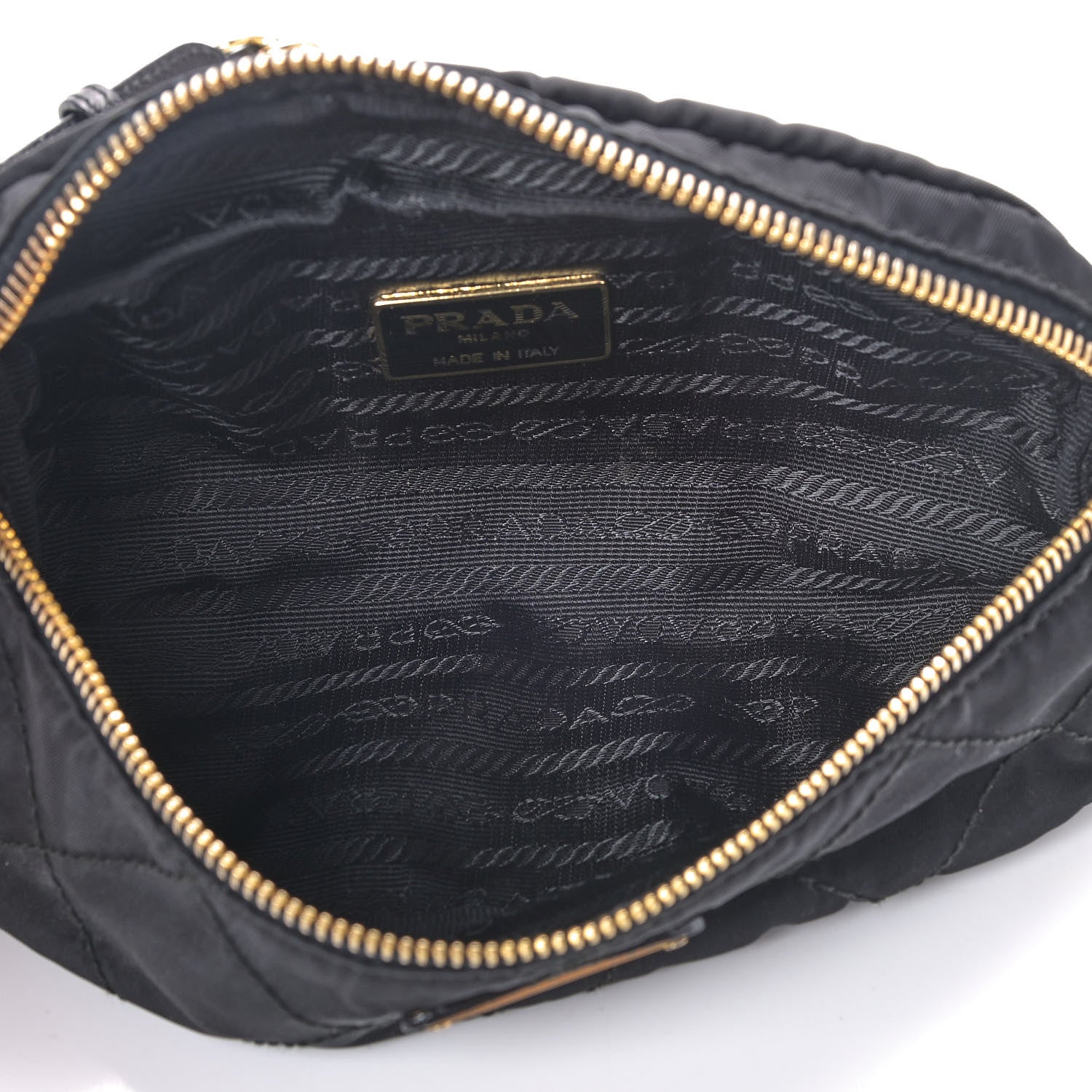 Prada Tessuto Nylon Chain Belt Bag Black 4 of 7