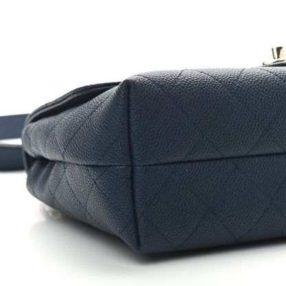 Chanel Caviar Quilted City Walk Flap Navy Blue 8 of 9