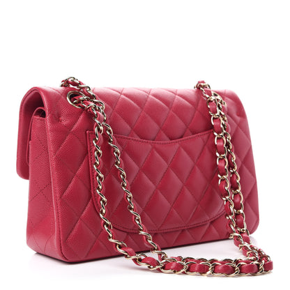 Chanel Caviar Quilted Small Double Flap Dark Pink 5 of 12