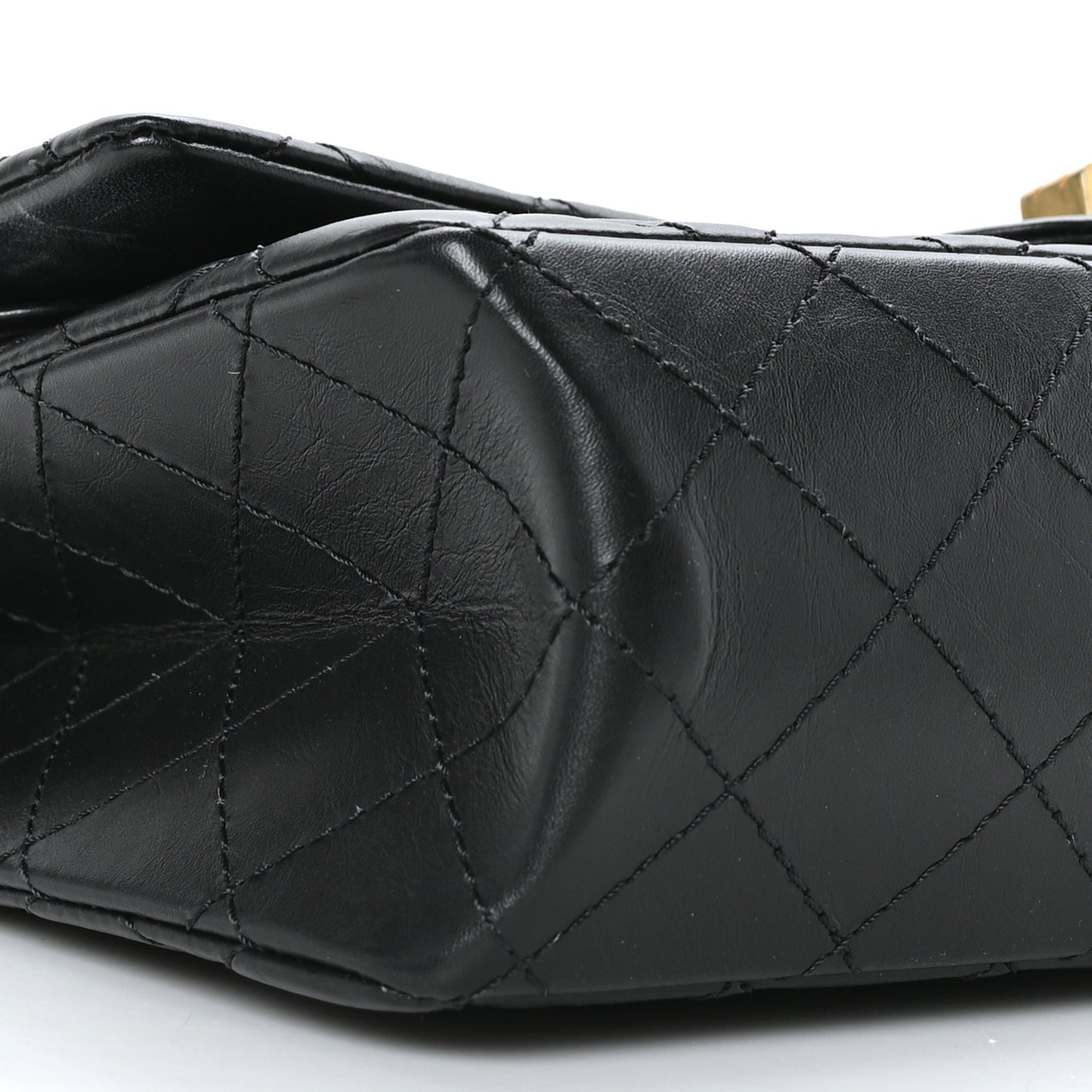 Aged Calfskin Quilted 2.55 Reissue 226 Flap Black