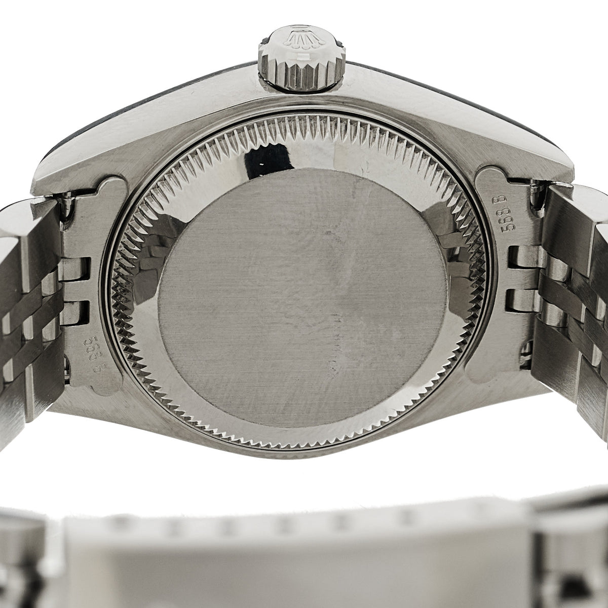 Stainless Steel 18K White Gold Diamond 26mm Oyster Perpetual Datejust Watch Black 79174