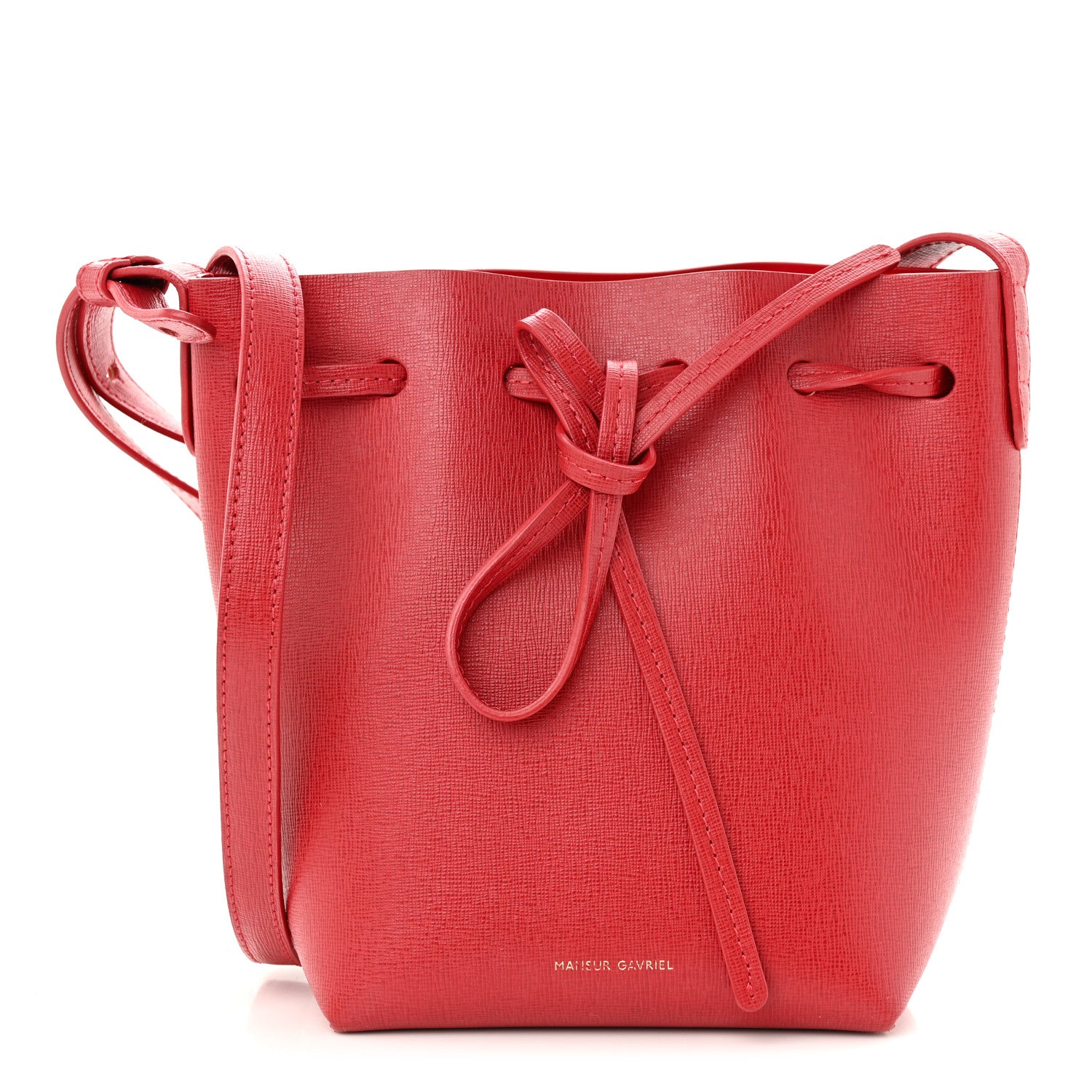 Mansur Gavriel Calfskin Mini Mini Bucket Bag Flamma 1 of 10