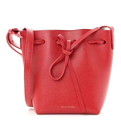 Mansur Gavriel Calfskin Mini Mini Bucket Bag Flamma 1 of 10