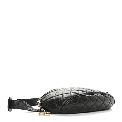 Chanel Lambskin Quilted Waist Belt Bag Black 4 of 9