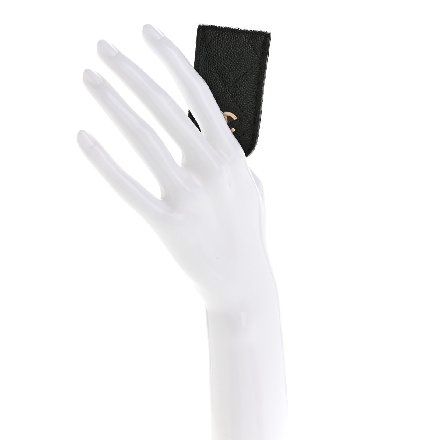 Caviar Quilted Money Clip Black