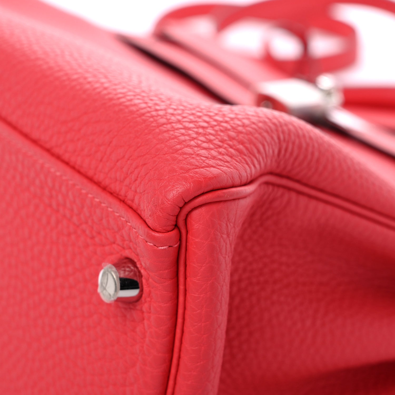 Hermes Togo Kelly Retourne 32 Rouge Pivoine 9 of 12