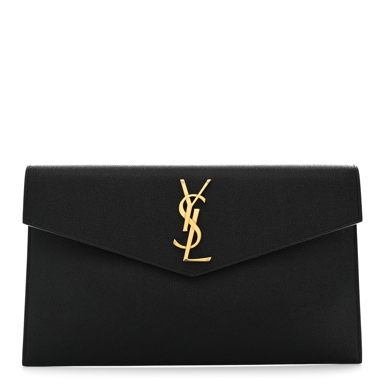 Saint Laurent Grain De Poudre Uptown Pouch Black Black 1 of 9