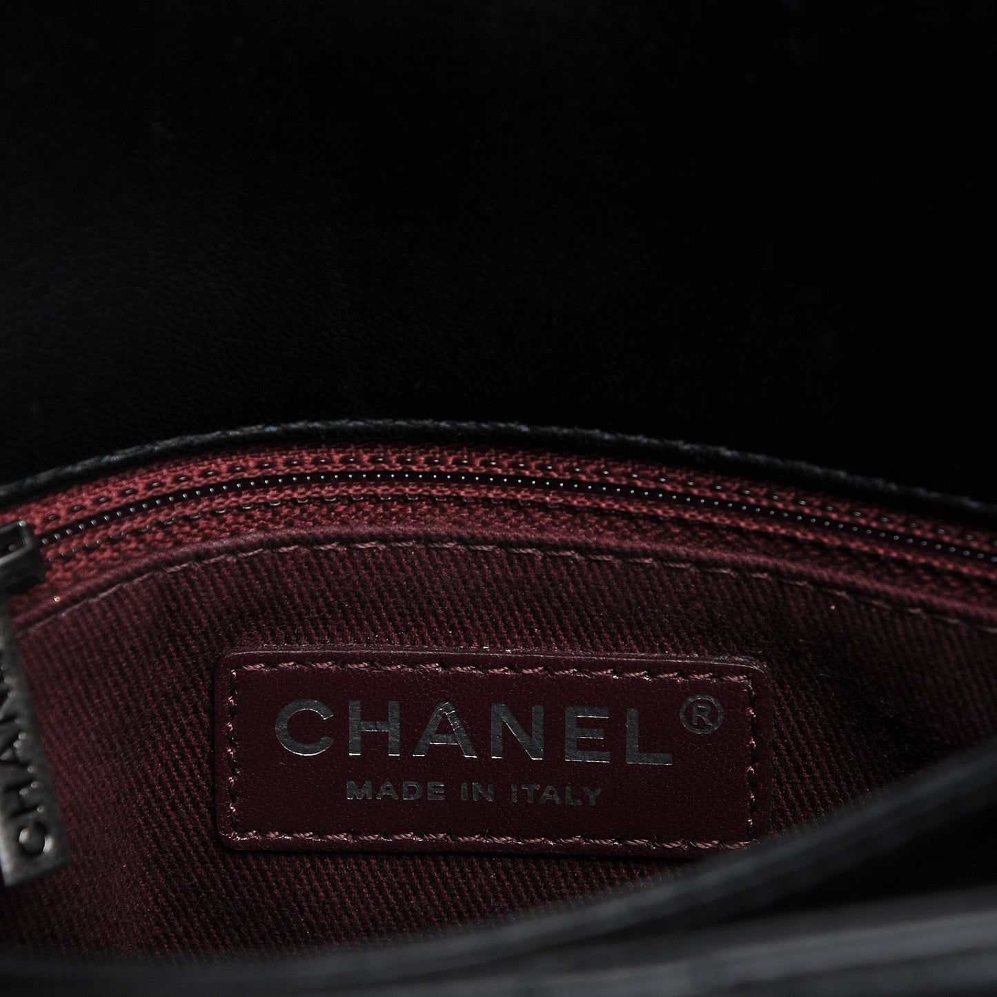 Lambskin Quilted Large Daily Supple Flap Black