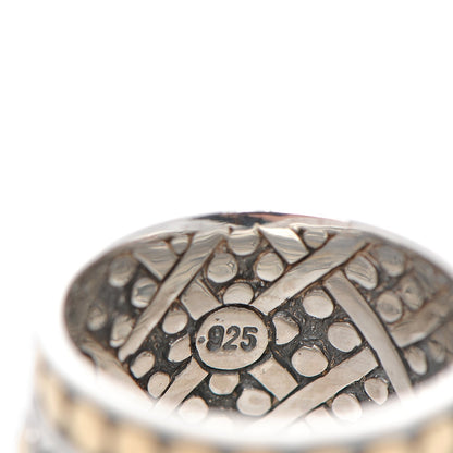 John Hardy Sterling Silver 18K Yellow Gold Jaisalmer Dot Ring 58 8.5 5 of 6