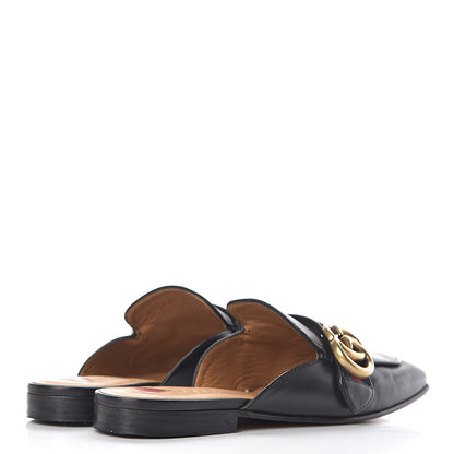 Gucci Calfskin Web Womens Peyton GG Slippers 35 Black 4 of 14