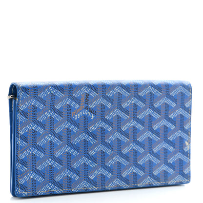 Goyard Goyardine Richelieu Wallet Sky Blue 3 of 8