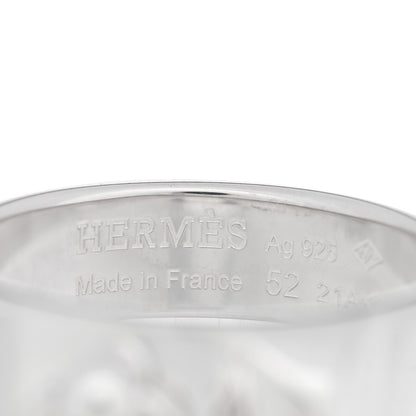 Hermes Sterling Silver PM Collier De Chien Ring 52 6 4 of 5