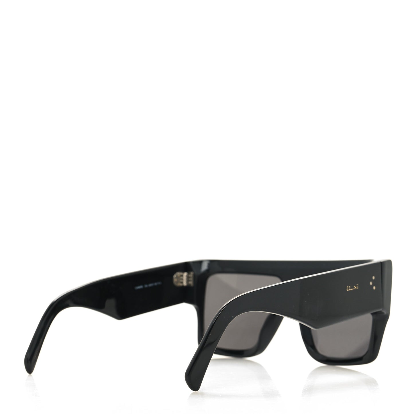Acetate Flat Top Rectangular Sunglasses CL400921 Black