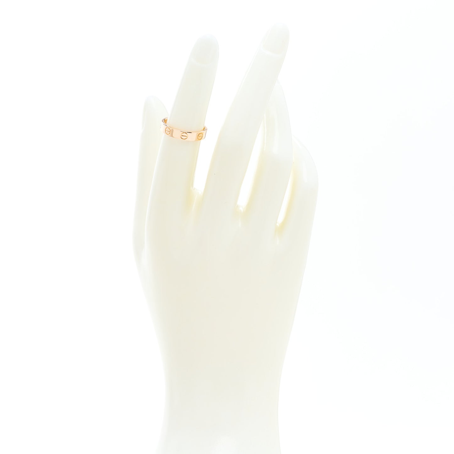 18K Pink Gold 3.5mm LOVE Wedding Band Ring 49 5