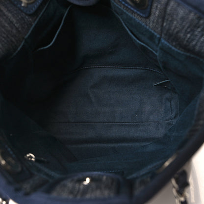 Chanel Denim Mini Deauville Tote Dark Blue 5 of 10