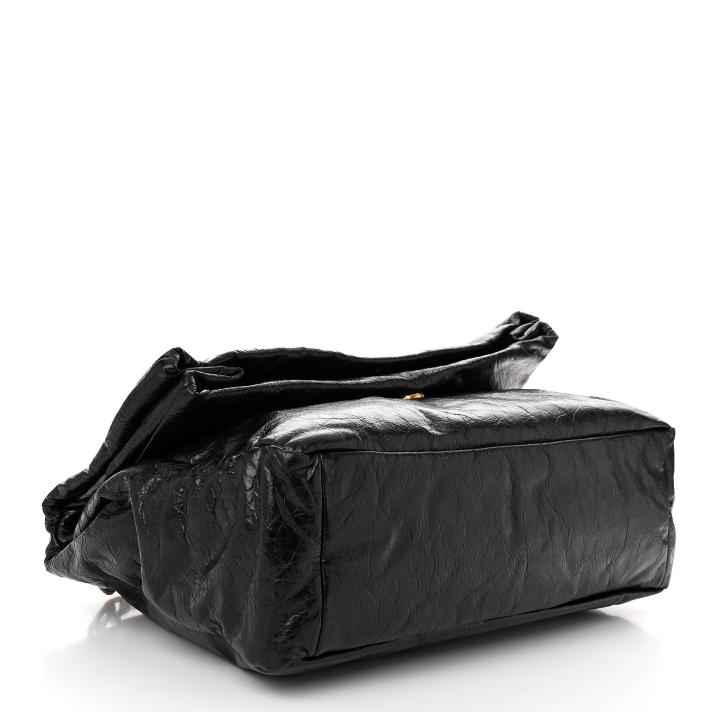 Arena Calfskin Medium Monaco Chain Shoulder Bag Black