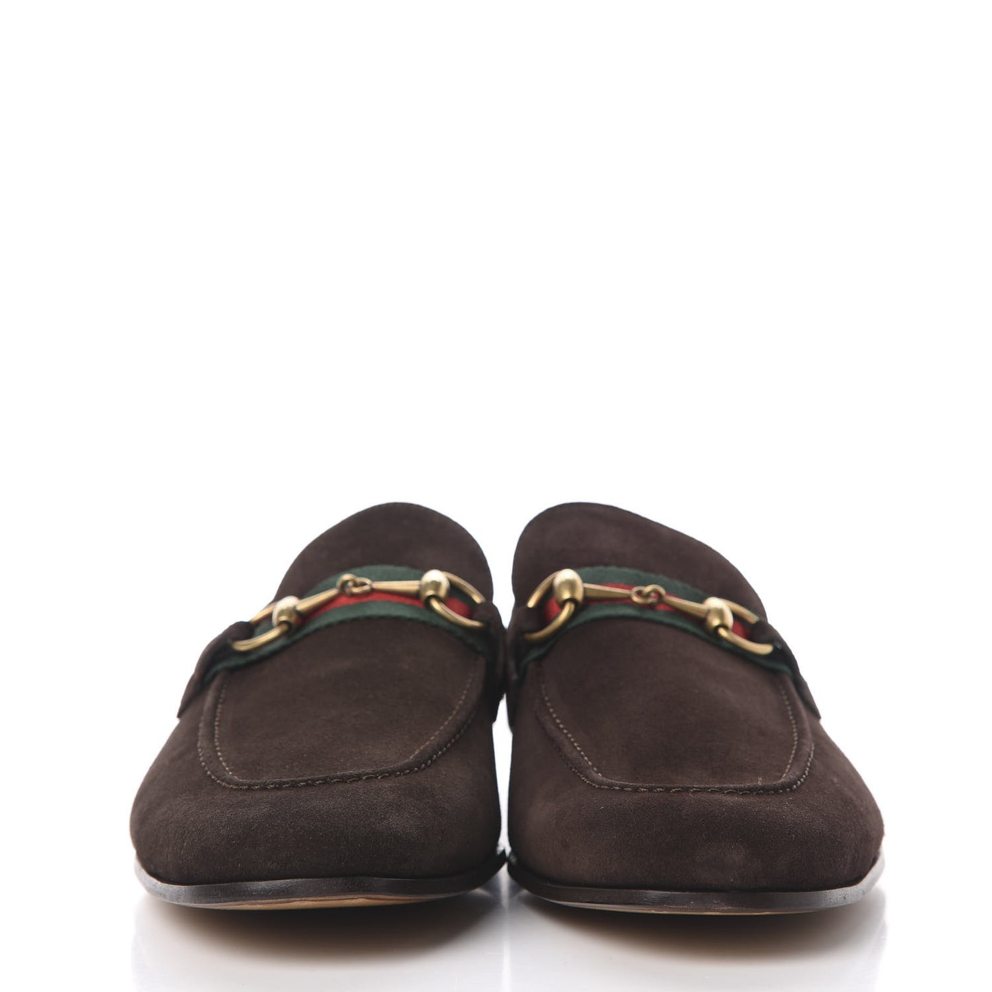 Suede Web Mens Horsebit Loafers 10.5 Cocoa