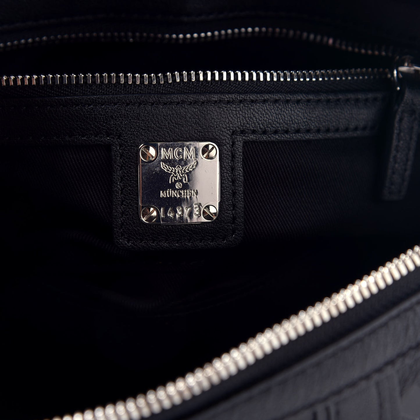Calfskin Ottomar Monogram Boston Bag Navy
