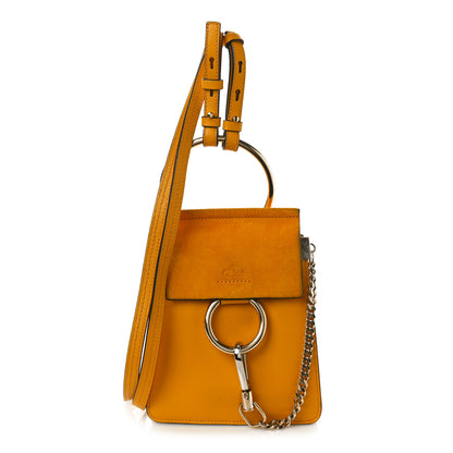 Chloe Suede Calfskin Mini Faye Bracelet Bag Sunflower 1 of 14