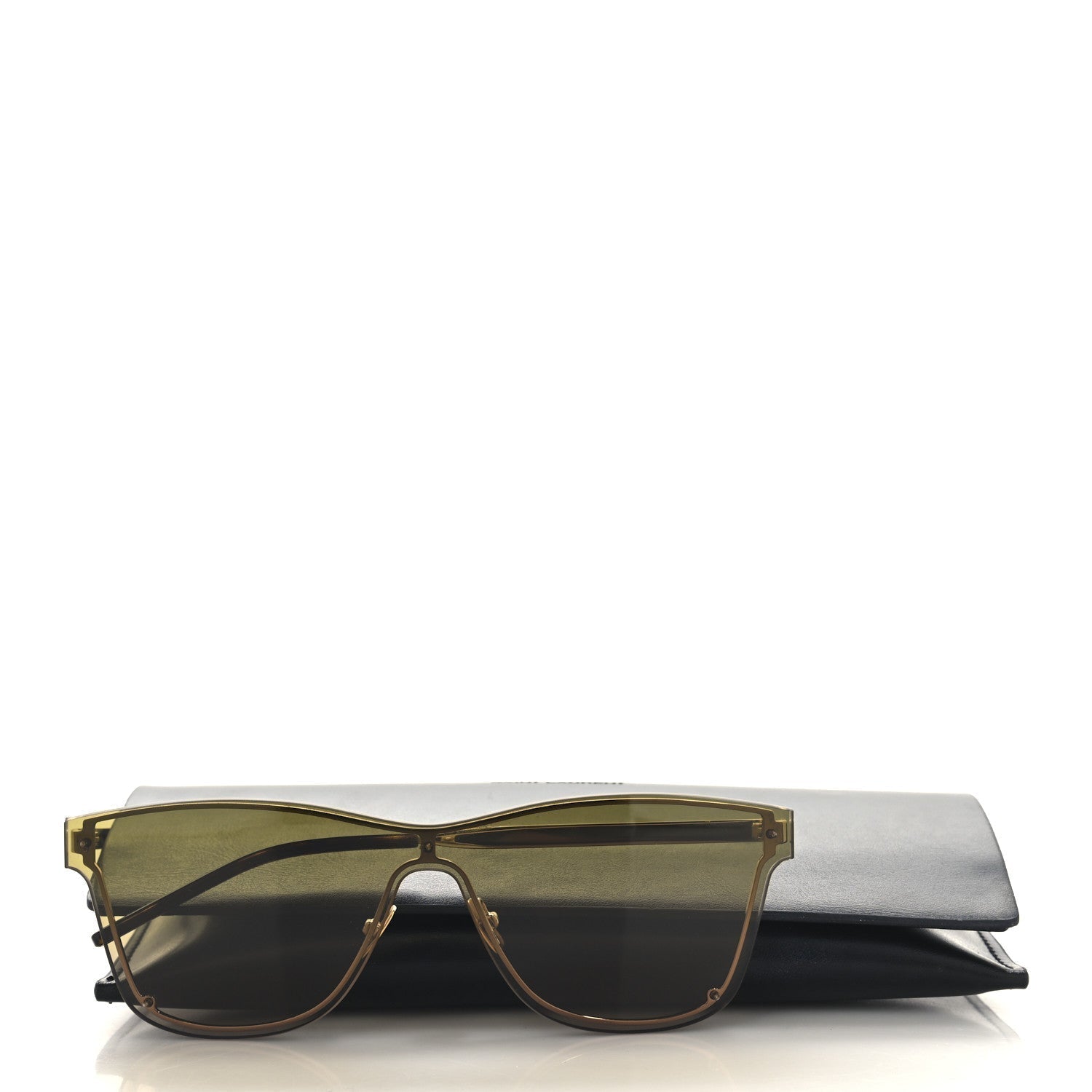 Saint Laurent Acetate Square Sunglasses SL 51 Brown 7 of 7