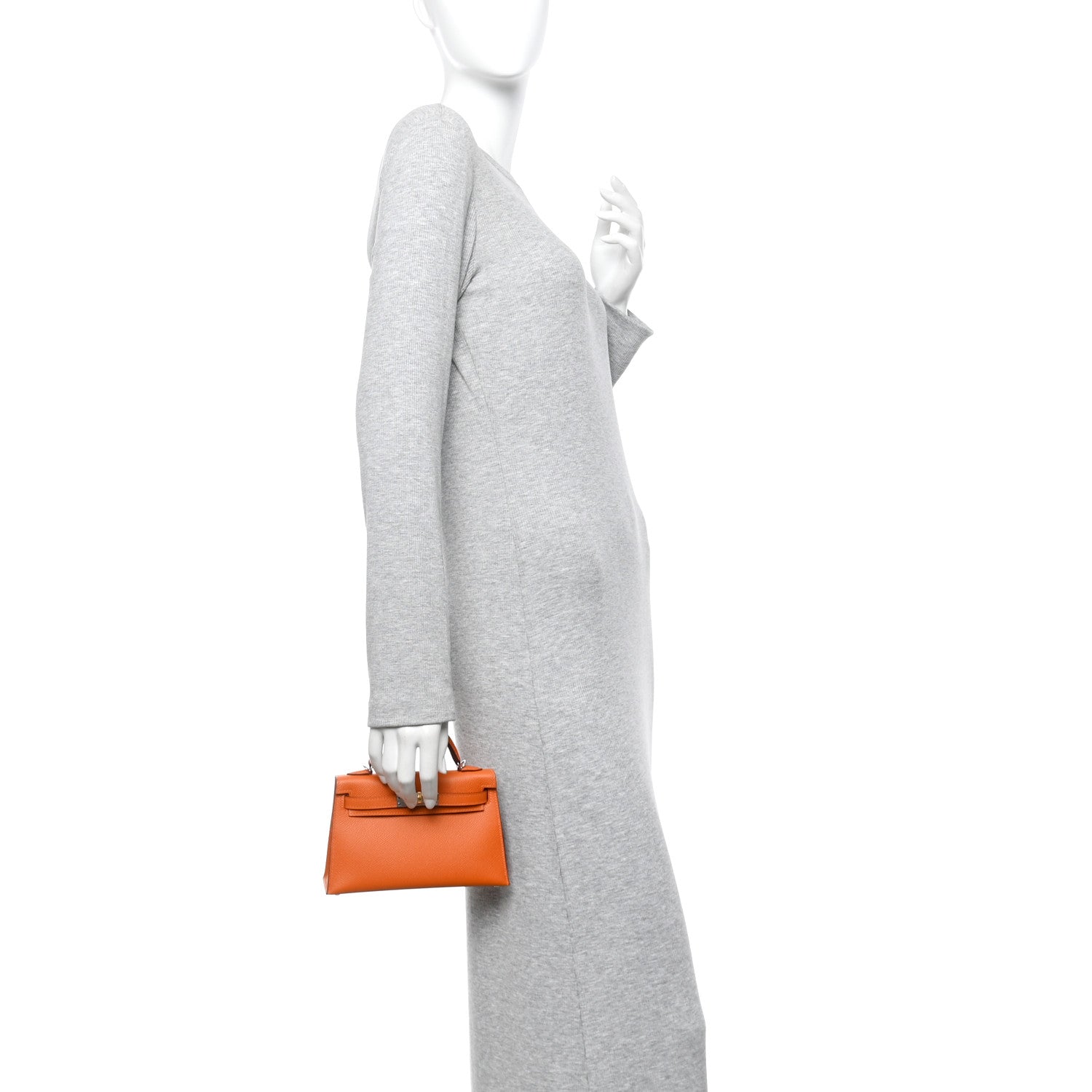 Hermes Epsom Mini Kelly Sellier 20 Orange 2 of 13