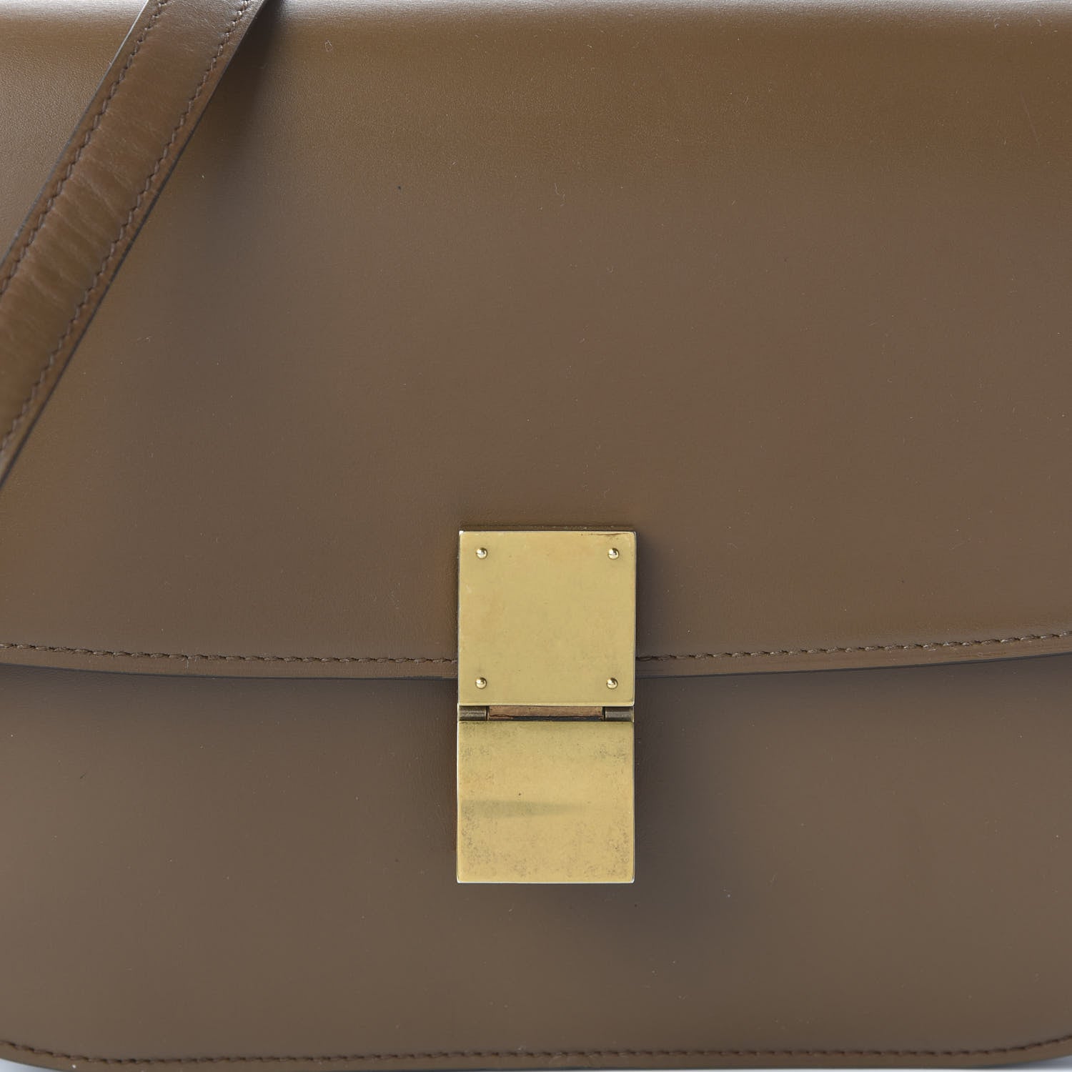 Celine Box Calfskin Medium Classic Box Flap Bag Camel 10 of 10
