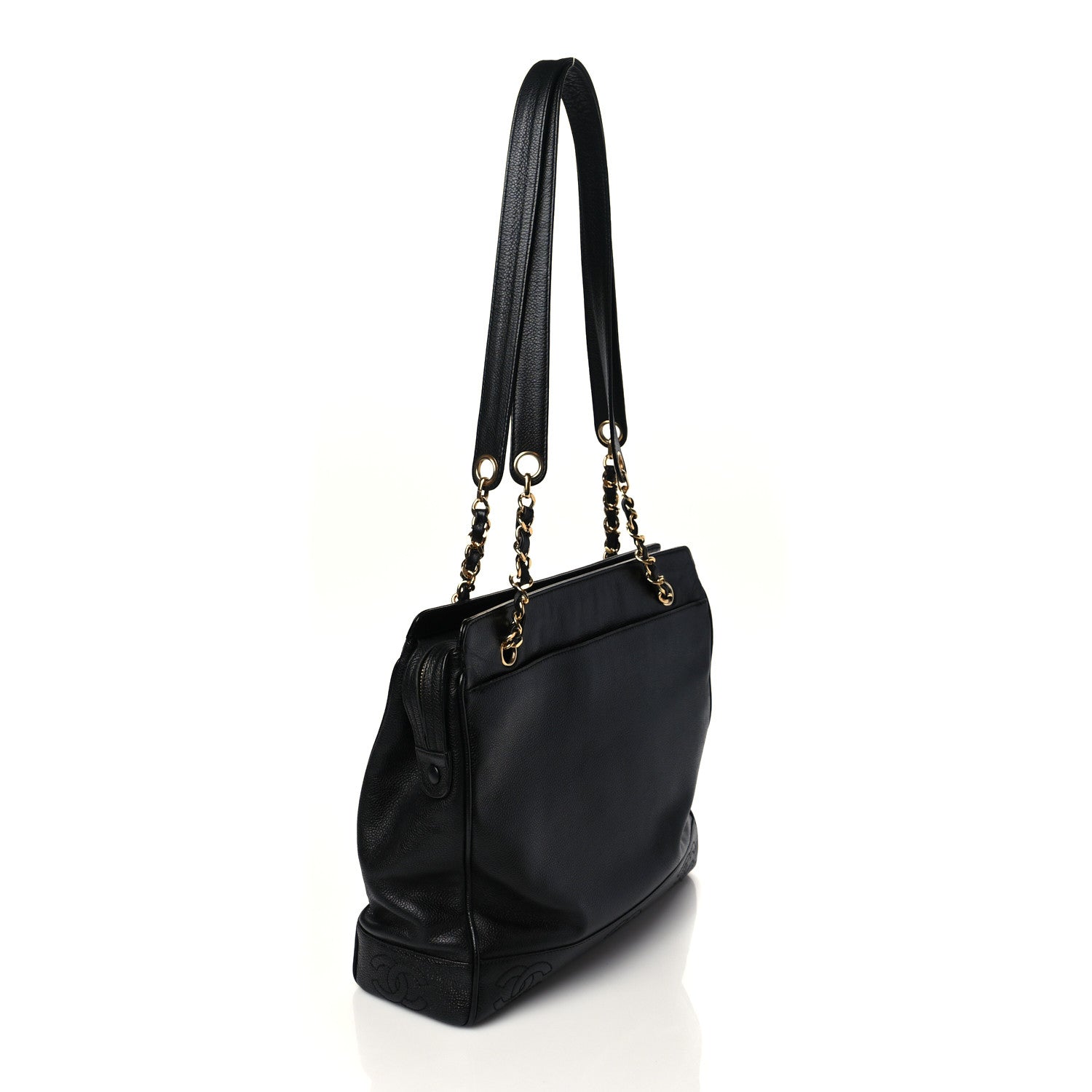 Chanel Caviar CC Shoulder Bag Black 2 of 8
