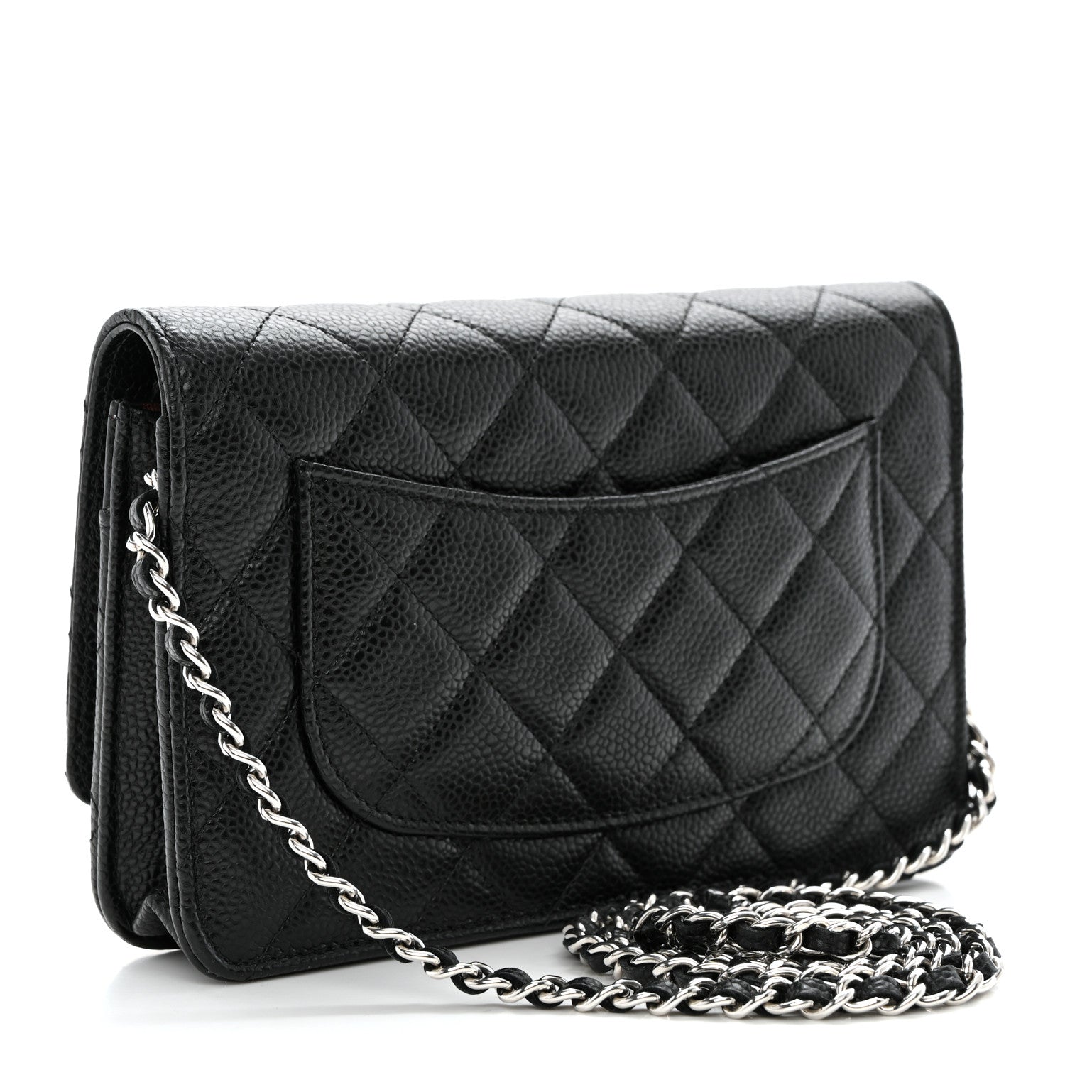 Chanel Caviar Quilted Wallet on Chain WOC Black 3 of 11