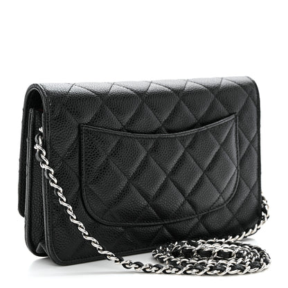 Chanel Caviar Quilted Wallet on Chain WOC Black 3 of 11