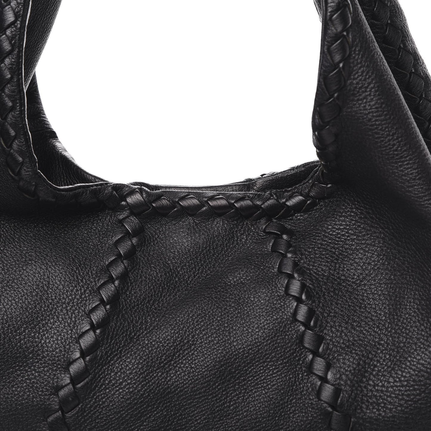 Cervo Deerskin Large Hobo Black