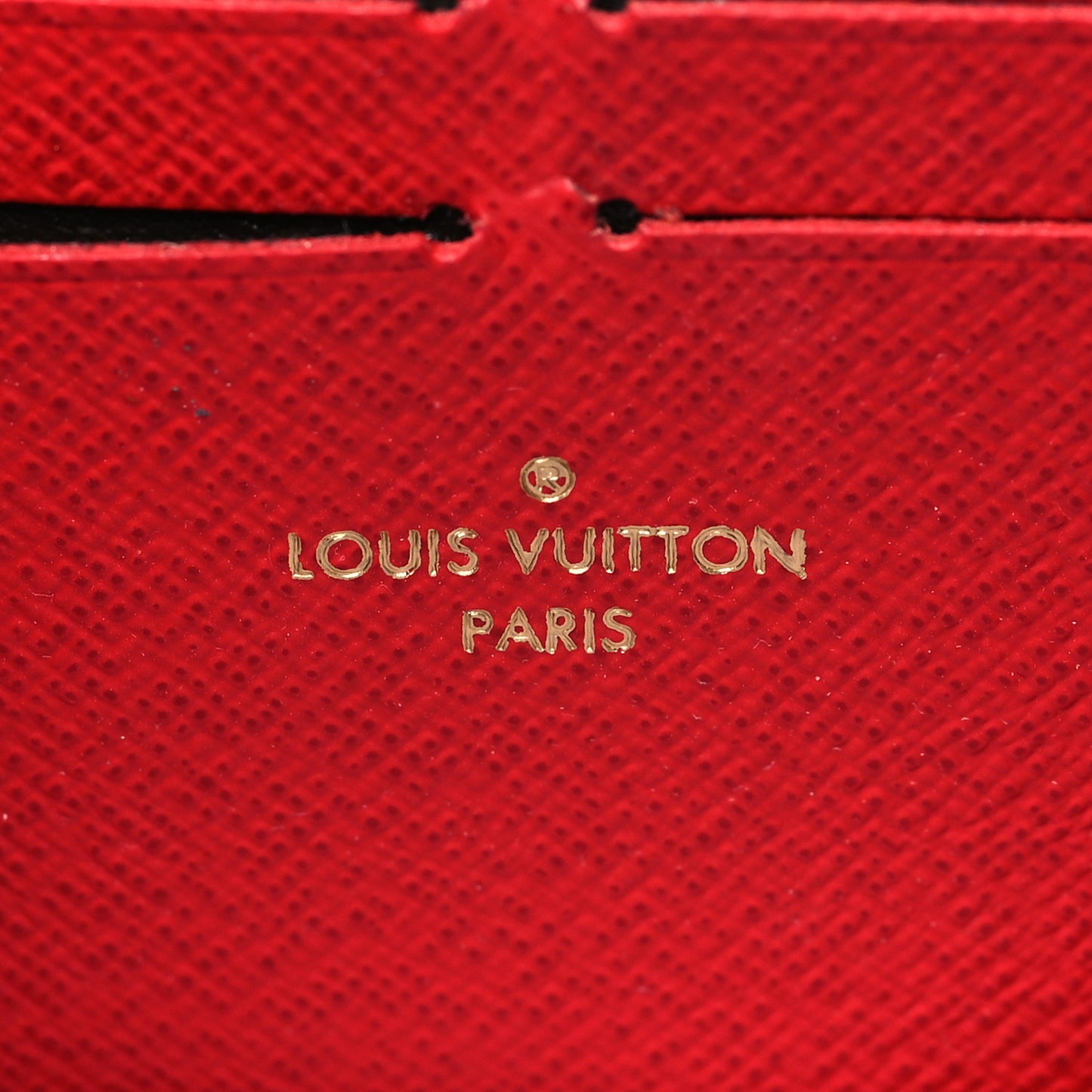 Damier Ebene Clemence Wallet Cherry