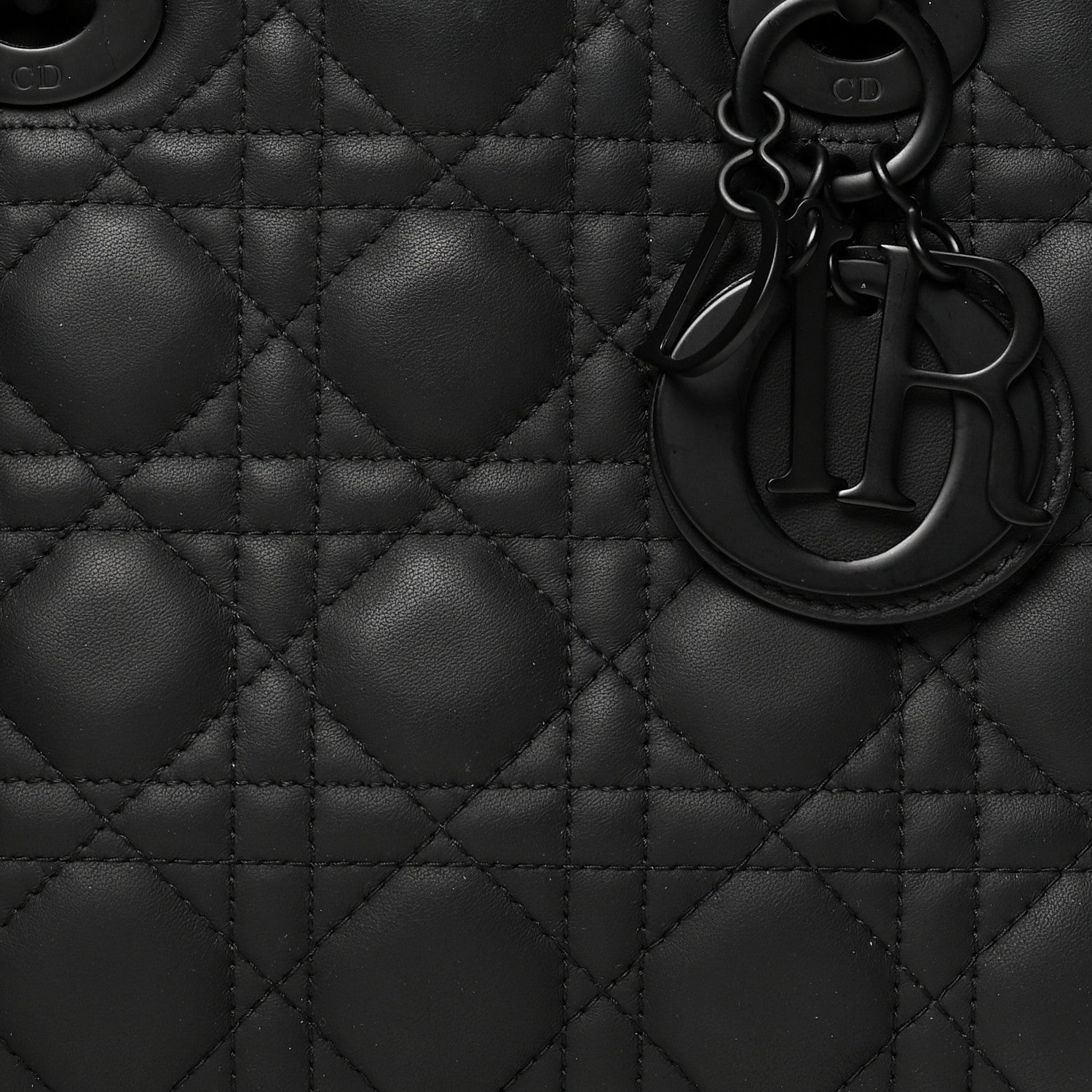 Christian Dior Ultra Matte Calfskin Cannage Small My ABCDior Lady Dior Black 8 of 12