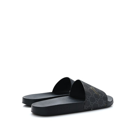 Gucci GG Supreme Monogram Tigers Mens Slide Sandals 10 Black Multicolor 4 of 7